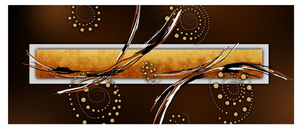 Slika apstrakcije - Leptiri (120x50 cm)