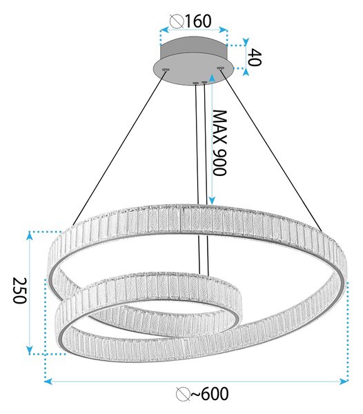 LED svijetiljka APP1767-CP GOLD