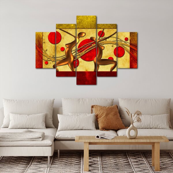 Apstraktna slika s dvije žene (150x105 cm)