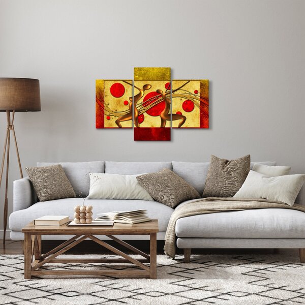 Apstraktna slika s dvije žene (90x60 cm)