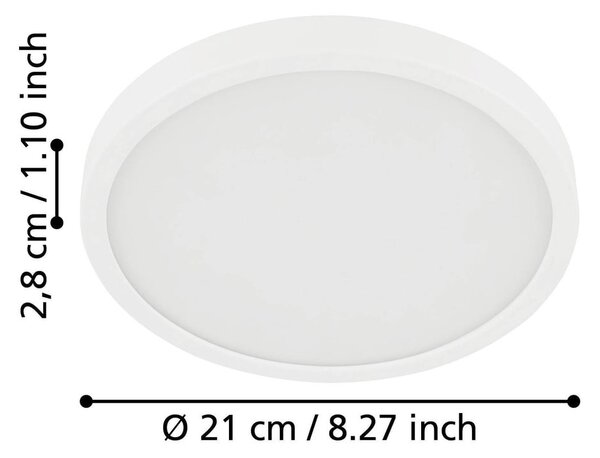 Bijela LED stropna svjetiljka FUEVA 5 – EGLO