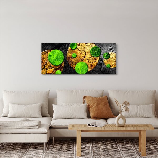 Slika apstrakcije - Kugle (120x50 cm)