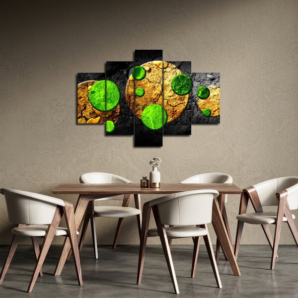 Slika apstrakcije - Kugle (150x105 cm)