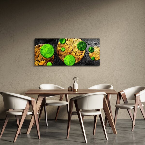 Slika apstrakcije - Kugle (120x50 cm)