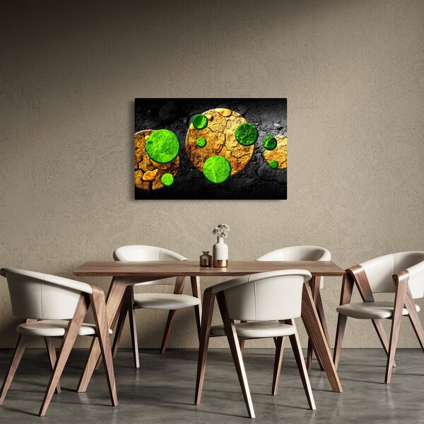 Slika apstrakcije - Kugle (90x60 cm)