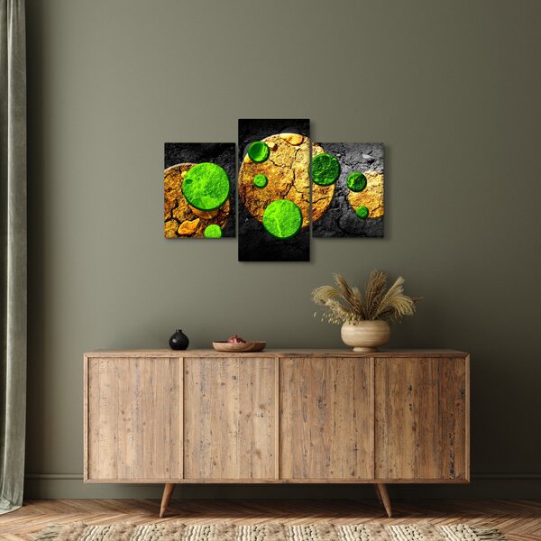 Slika apstrakcije - Kugle (90x60 cm)
