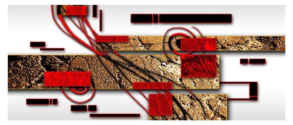 Slika apstrakcije (120x50 cm)