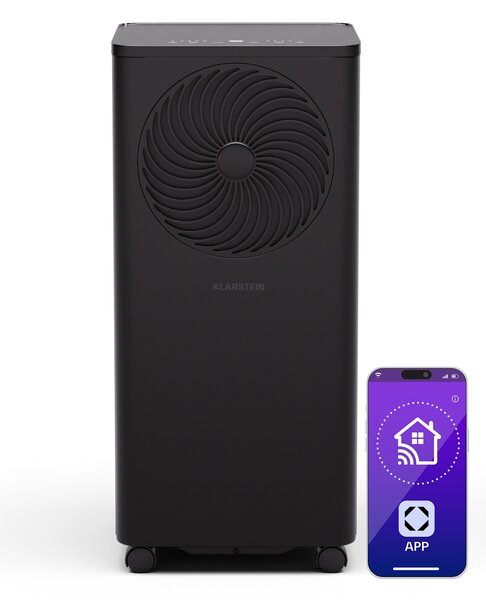 Klarstein Aero Ring 7K, klima uređaj, 7.000 BTU, prijenosna i inteligentna, za maks. 25 m² s glasovnim upravljanjem