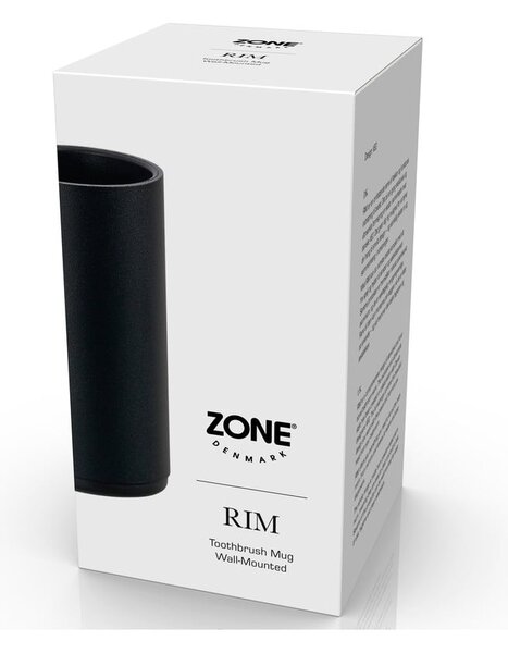 Crna viseća šalica za četkice Zone Rim
