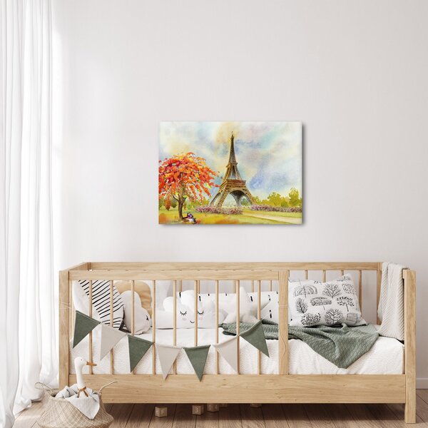 Slikana slika Eiffelovog tornja (70x50 cm)