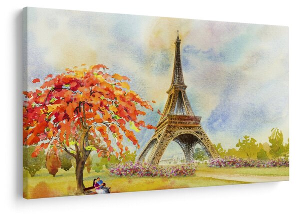 Slikana slika Eiffelovog tornja (90x60 cm)