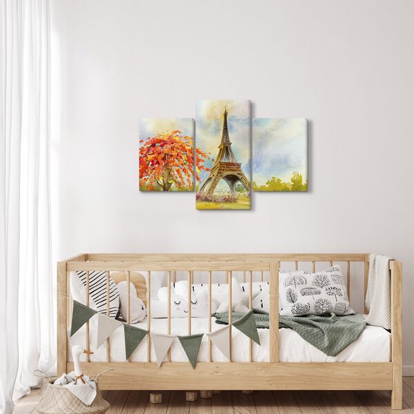 Slikana slika Eiffelovog tornja (90x60 cm)