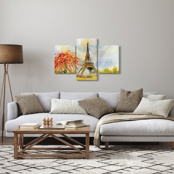 Slikana slika Eiffelovog tornja (90x60 cm)