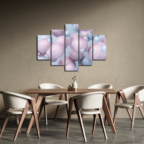 Apstraktna slika - Pastelne kugle (150x105 cm)