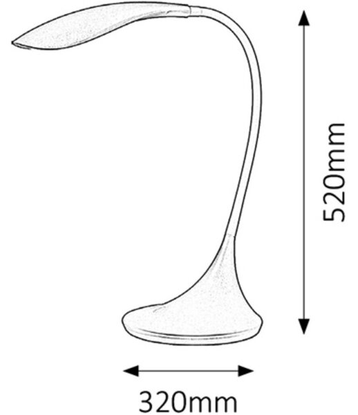 Rabalux 4167 - LED Prigušiva lampa DOMINIC 1xLED/4,5W/230V