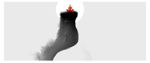 Slika - Meditacija na vrhu (120x50 cm)