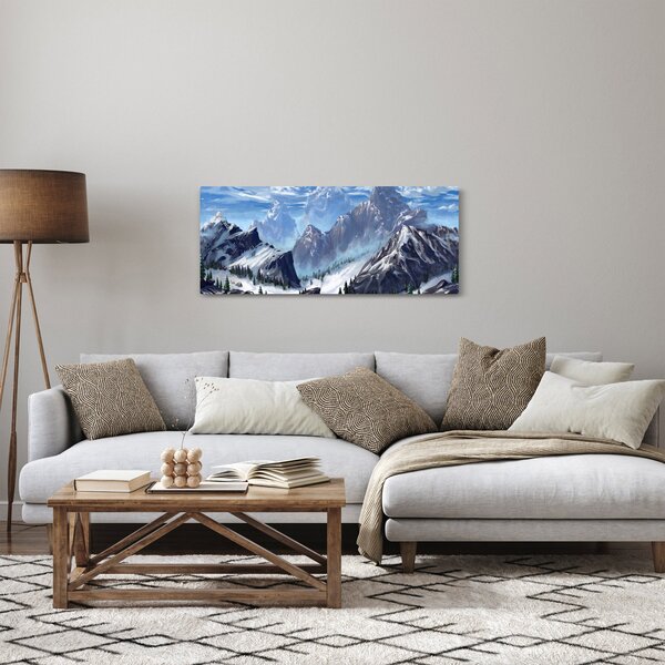 Slika - Naslikane planine (120x50 cm)