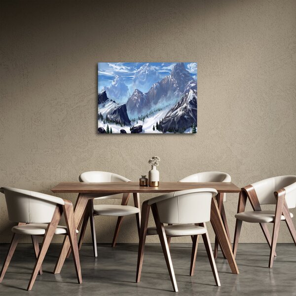 Slika - Naslikane planine (70x50 cm)