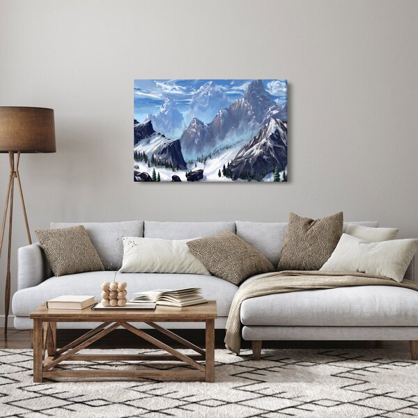 Slika - Naslikane planine (90x60 cm)