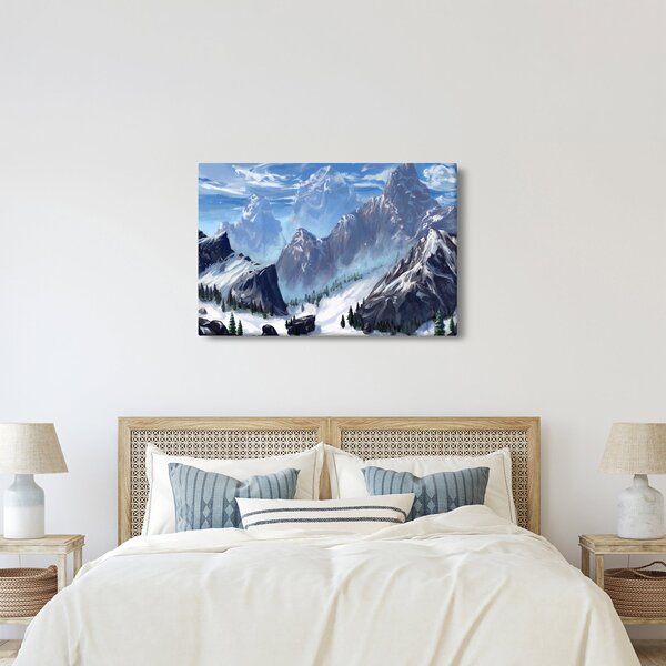 Slika - Naslikane planine (90x60 cm)