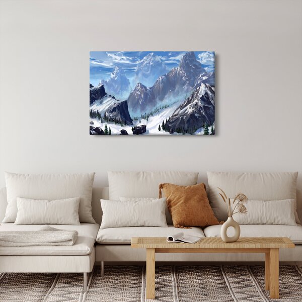 Slika - Naslikane planine (90x60 cm)