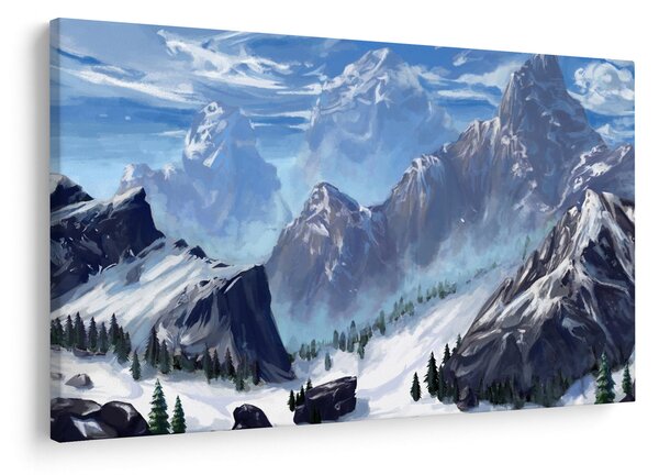 Slika - Naslikane planine (90x60 cm)