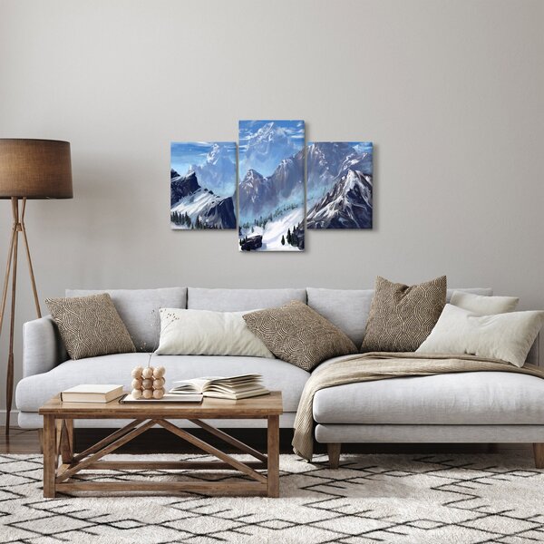 Slika - Naslikane planine (90x60 cm)