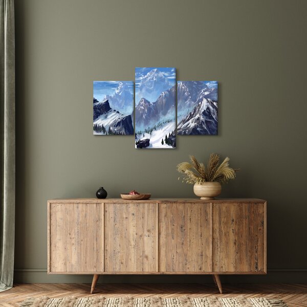 Slika - Naslikane planine (90x60 cm)