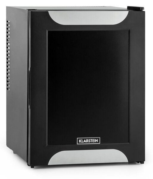 Klarstein Happy Hour, crni s ukrasnim vratima, minibar, hladnjak, 33 L, tihi rad, G
