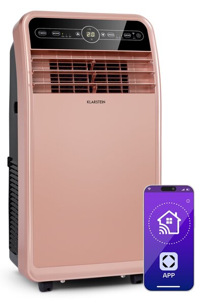 Klarstein Metrobreeze New York Smart 12k, prijenosna klima, 12000BTU / 3,5 kW, energetski razred A, daljinski upravljač