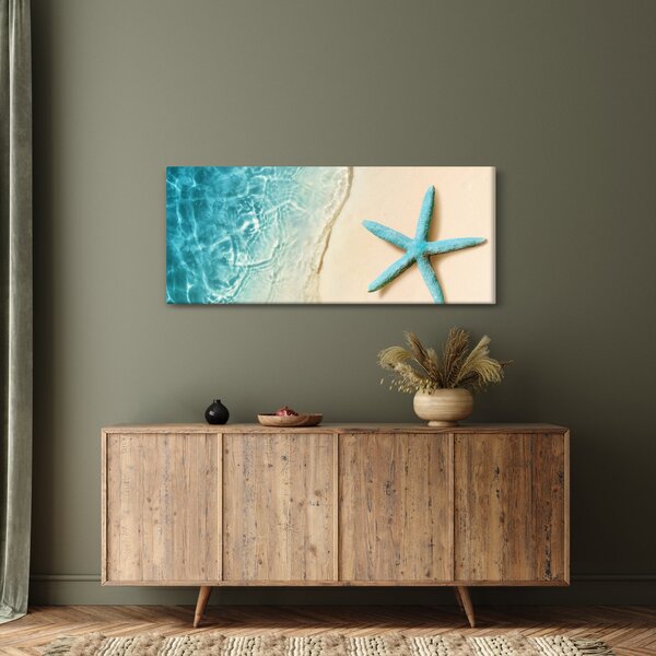 Slika - Morska zvijezda na plaži (120x50 cm)