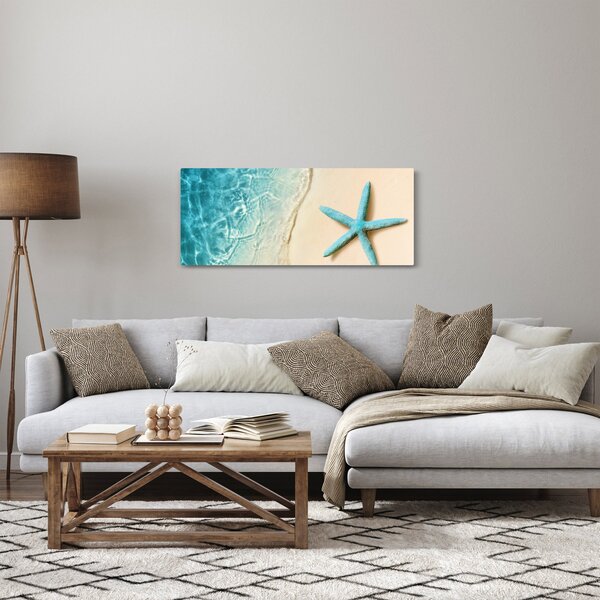 Slika - Morska zvijezda na plaži (120x50 cm)