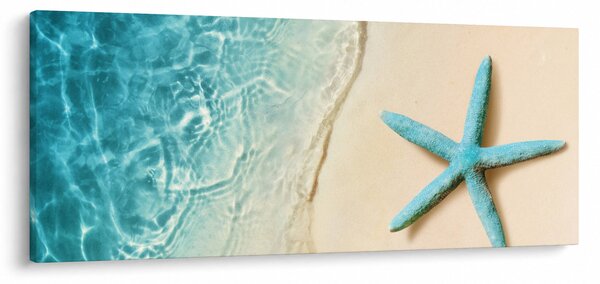 Slika - Morska zvijezda na plaži (120x50 cm)