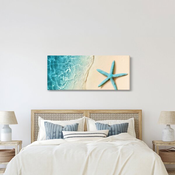 Slika - Morska zvijezda na plaži (120x50 cm)