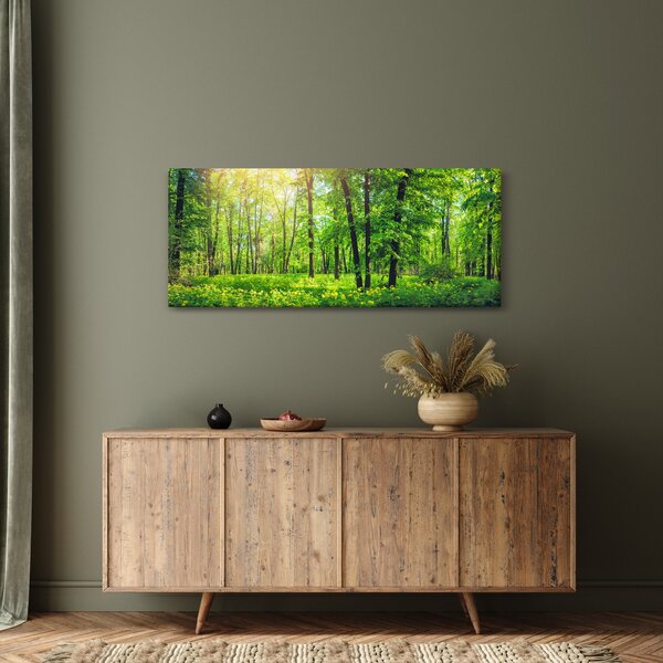 Slika - Proljetna listopadna šuma (120x50 cm)