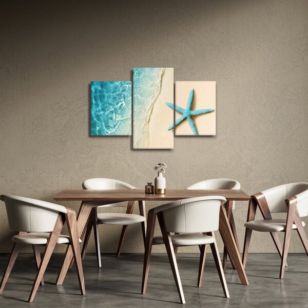 Slika - Morska zvijezda na plaži (90x60 cm)