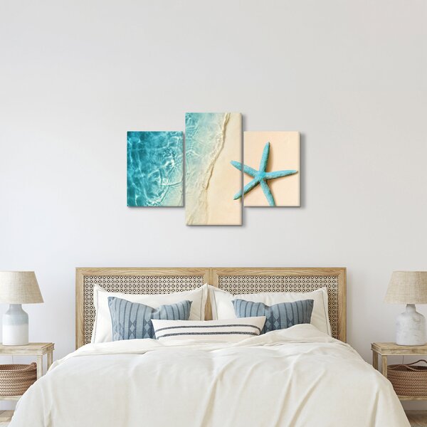 Slika - Morska zvijezda na plaži (90x60 cm)