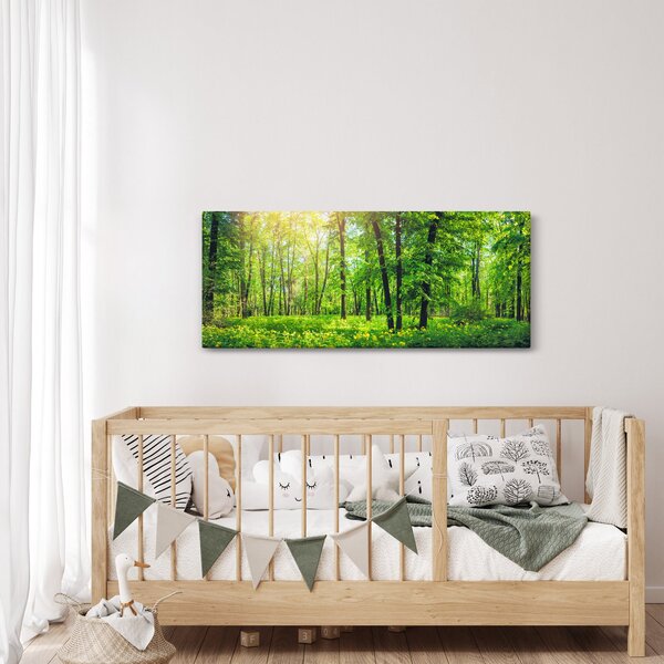 Slika - Proljetna listopadna šuma (120x50 cm)