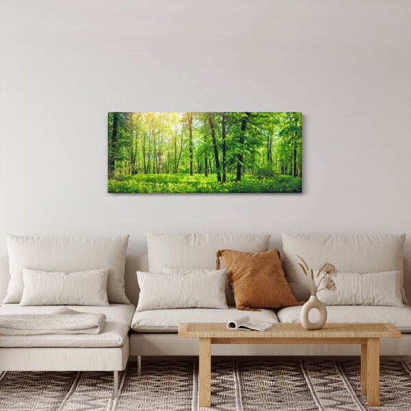Slika - Proljetna listopadna šuma (120x50 cm)