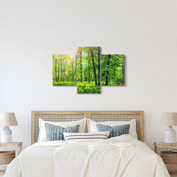 Slika - Proljetna listopadna šuma (90x60 cm)