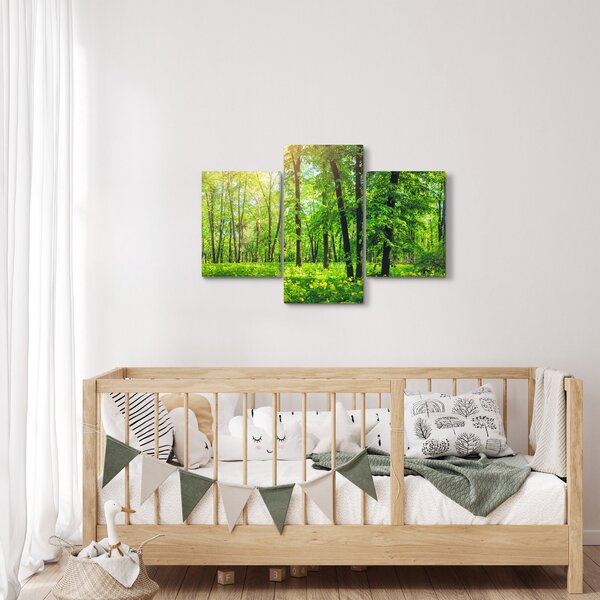 Slika - Proljetna listopadna šuma (90x60 cm)