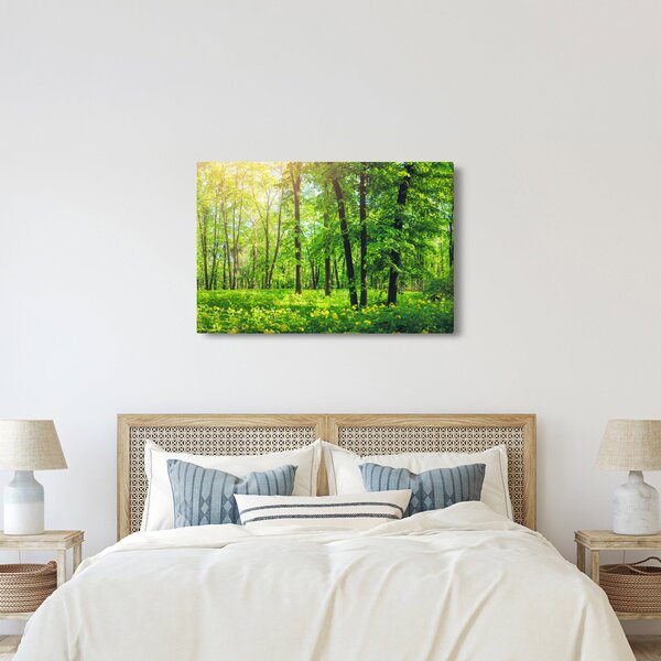 Slika - Proljetna listopadna šuma (90x60 cm)