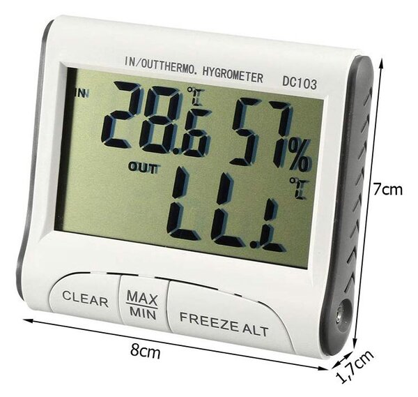 LCD bežična meteorološka stanica vanjski + senzor