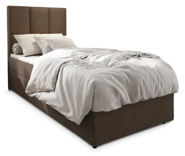 Tapecirani krevet boxspring MERALIS 80x200 cm smeđa Madrac: Bonell opružni madrac