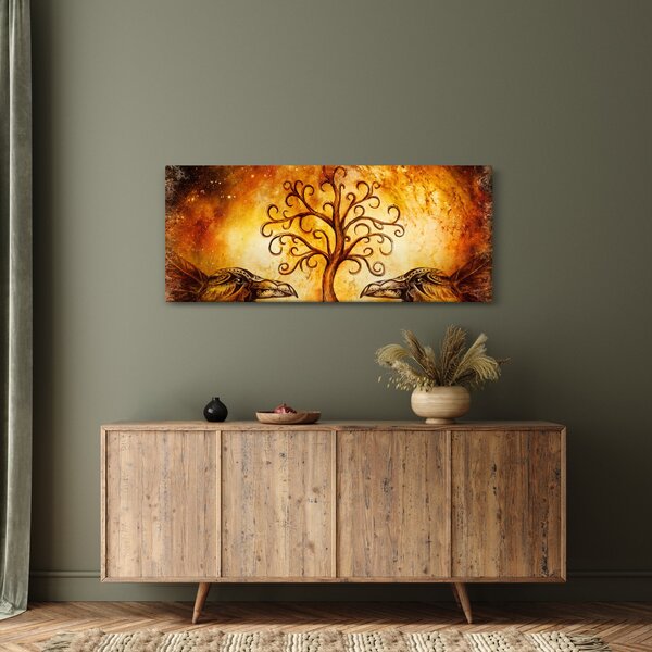 Prirodna apstraktna slika stabla (120x50 cm)