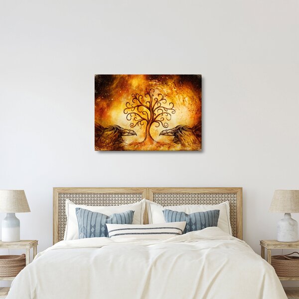 Prirodna apstraktna slika stabla (70x50 cm)