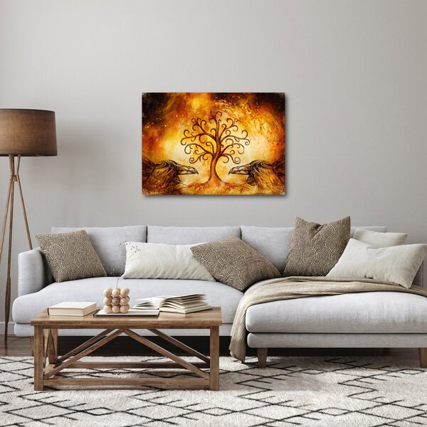 Prirodna apstraktna slika stabla (70x50 cm)