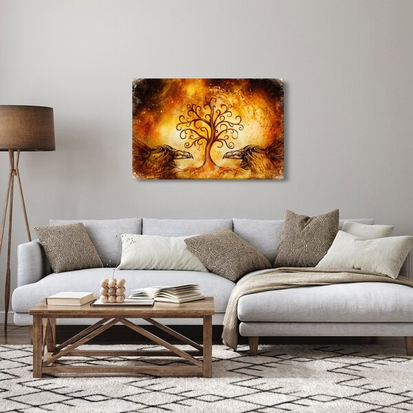 Prirodna apstraktna slika stabla (90x60 cm)