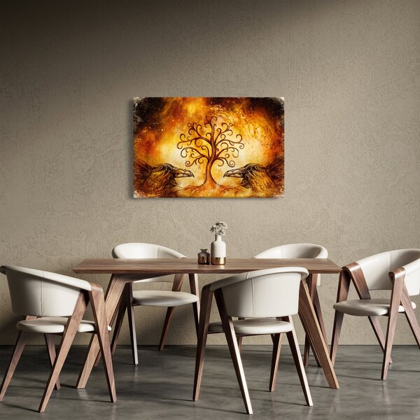 Prirodna apstraktna slika stabla (90x60 cm)