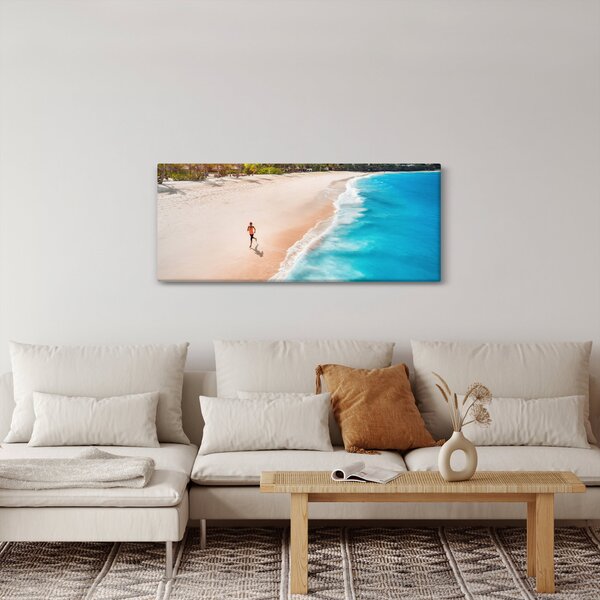 Slikanje - Trčanje na plaži (120x50 cm)